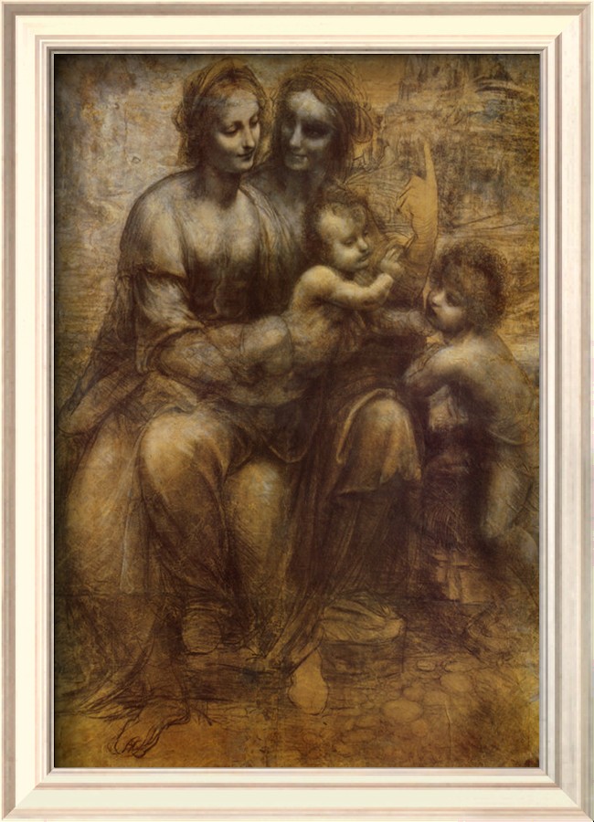 The Virgin and Child with St. Anne - Leonardo Da Vinci Painting